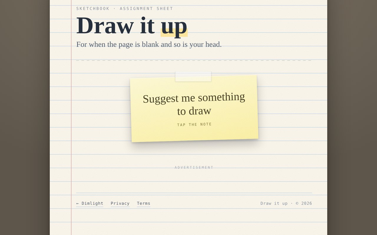 Preview of Draw it up